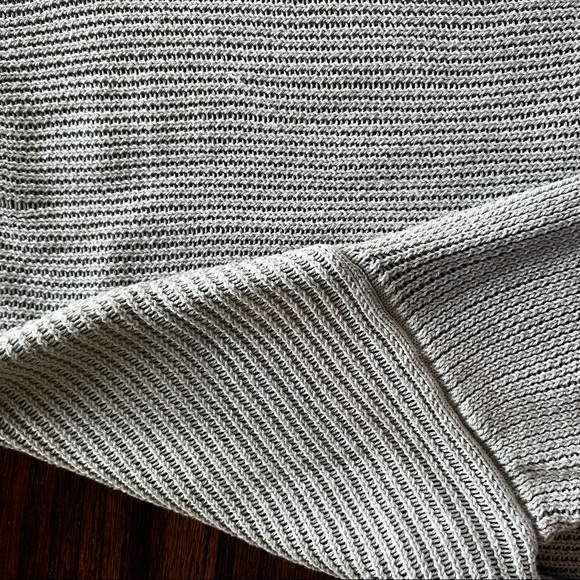 LOFT XL cropped boxy open weave mint sweater. EUC - Picture 6 of 11